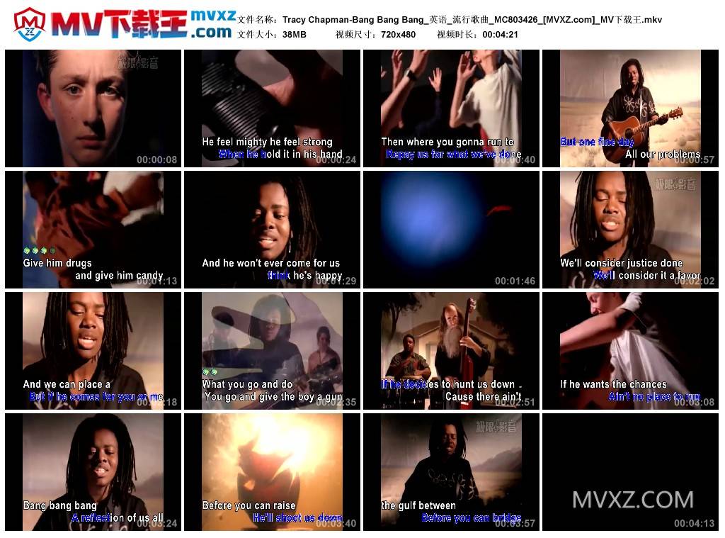Tracy Chapman-Bang Bang Bang_英语_流行歌曲_MC803426